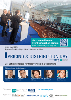 PRICING & DISTRIBUTION DAY