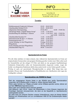 Info Nr. 8 - Realschule Weilheim