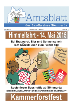 Amtsblatt 17-2015 - Landkreis Sömmerda