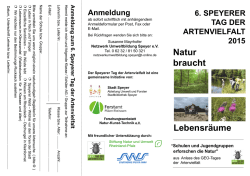 Lebensräume Natur braucht