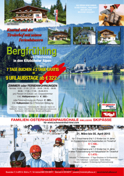 Bergfr&uuml;hling - Pension Tirolerhof