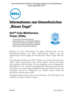 Informationen zum Umweltzeichen &bdquo;Blauer Engel&ldquo;