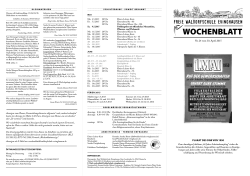 Wochenblatt Nr. 24 - Freie Waldorfschule Evinghausen