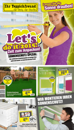 Sonne draußen! - Ihr Teppichfreund