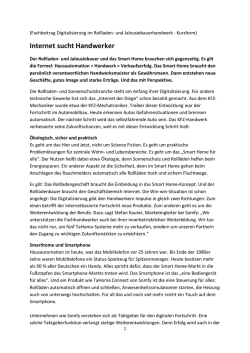 Internet sucht Handwerker