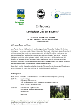 Einladung - SDW Schleswig