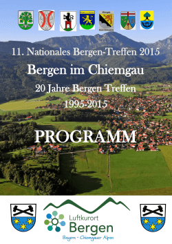 11. Nationalen Bergen-Treffen 2015