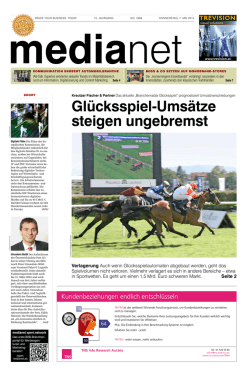 Gl&uuml;cksspiel-Ums&auml;tze steigen ungebremst Verlagerung