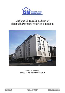 Moderne und neue 3.5-Zimmer- Eigentumswohnung mitten in