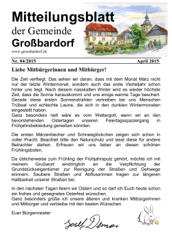 April 2015 - Grossbardorf