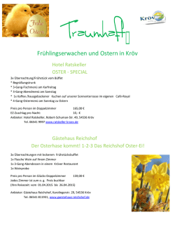 Attraktive Übernachtungsarrangements finden Sie hier.