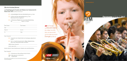 Programm 4 / 5/ 6 / 7 2015 - Hochschule für Musik Saar
