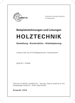 HOLZTECHNIK - Verlag Europa