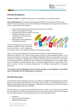 Diversity Management Der Diversity-Ansatz