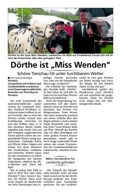 D&ouml;rthe ist &bdquo;Miss Wenden&ldquo;