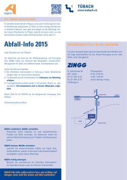 Abfall-Info 2015 - Gemeinde Tübach
