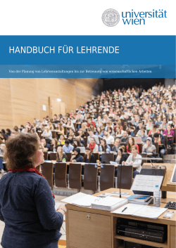 HANDBUCH F&Uuml;R LEHRENDE - uni&middot;intra