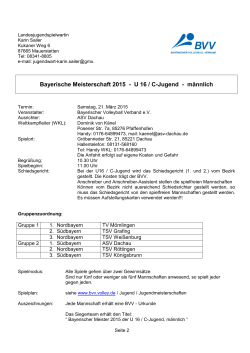 U16m - Bayerischer Volleyball-Verband
