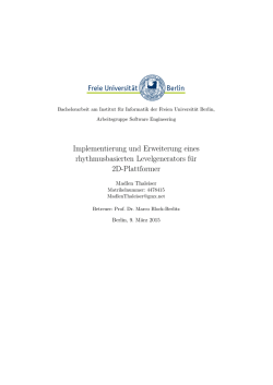 Implementierung und Erweiterung eines rhythmusbasierten