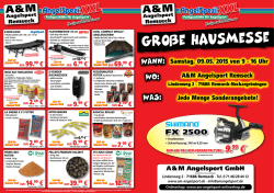 Große Hausmesse - A&M Angelsport