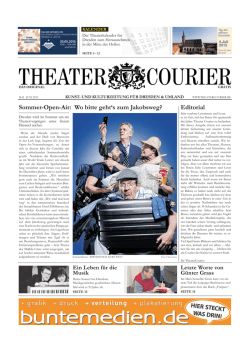 theaterkalender - TheaterCourier