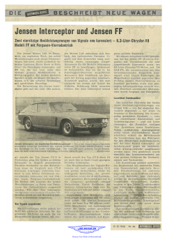 Jensen Interceptor u`nd Jensen. FF