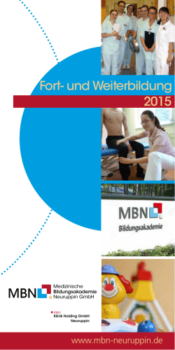 M BN M BN - MBN Medizinische Bildungsakademie Neuruppin GmbH