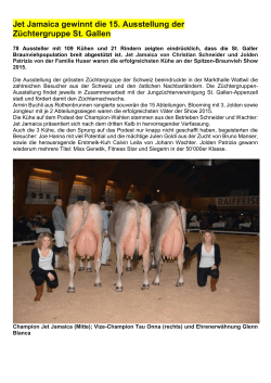Bericht Show 2015-HP - St. Galler Braunviehzuchtverband
