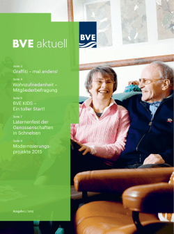 Graffiti &ndash; mal anders! Wohnzufriedenheit &ndash; Mitgliederbefragung BVE