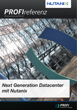 Next Generation Datacenter mit Nutanix