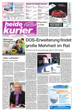 DOS-Erweiterung findet große Mehrheit im Rat