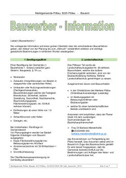 Bauwerber-Information 2015