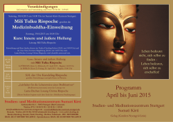 Aktuelles Programm - Buddhistisches Zentrum Stuttgart Sumati Kirti