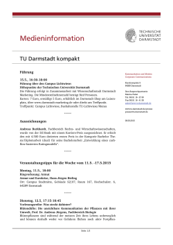 TU Darmstadt kompakt (11.5.-17.5.2015)