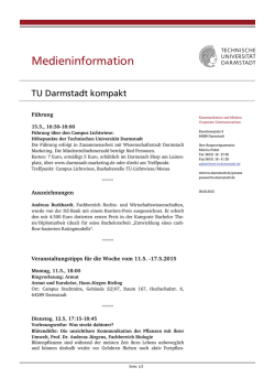 TU Darmstadt kompakt (11.5.-17.5.2015)