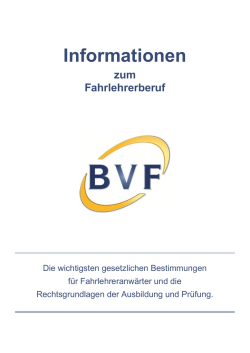 Informationen zum Fahrlehrerberuf (application/pdf 987.3 KB)