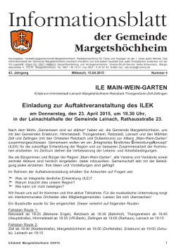 April - Gemeinde Margetshöchheim