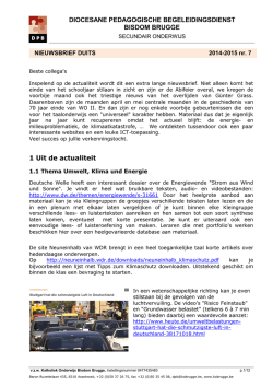 Duits - Nieuwsbrief 7