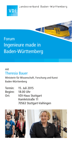 Forum: Ingenieure made in Baden