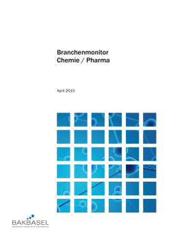 Branchenmonitor Chemie/Pharma April 2015