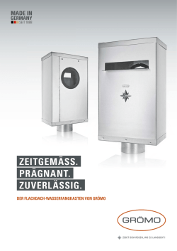 Flachdach-Wasserfangkasten