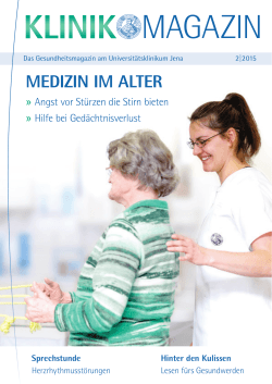 MEDIZIN IM ALTER - Universitätsklinikum Jena