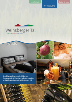Ferienwohnungen - Tourismus im Weinsberger Tal eV