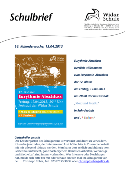 Schulbrief 16. KW 2015