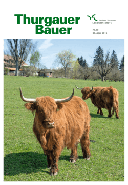 Ausgabe 18  - Verband Thurgauer Landwirtschaft