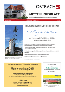 Mitteilungsblatt Woche 18