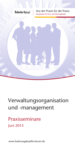 Verwaltungsorganisation und -management