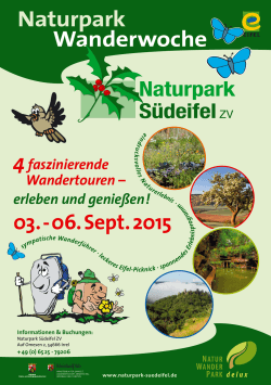 Naturpark-Wanderwoche 2015
