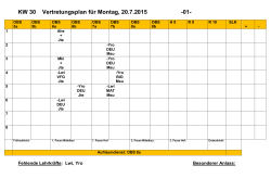 KW 24 Vertretungsplan für Montag, 8.6.2015 -01