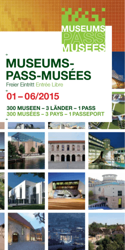 MUSEUMS- PASS-MUSÉES - Oberrheinischer Museumspass